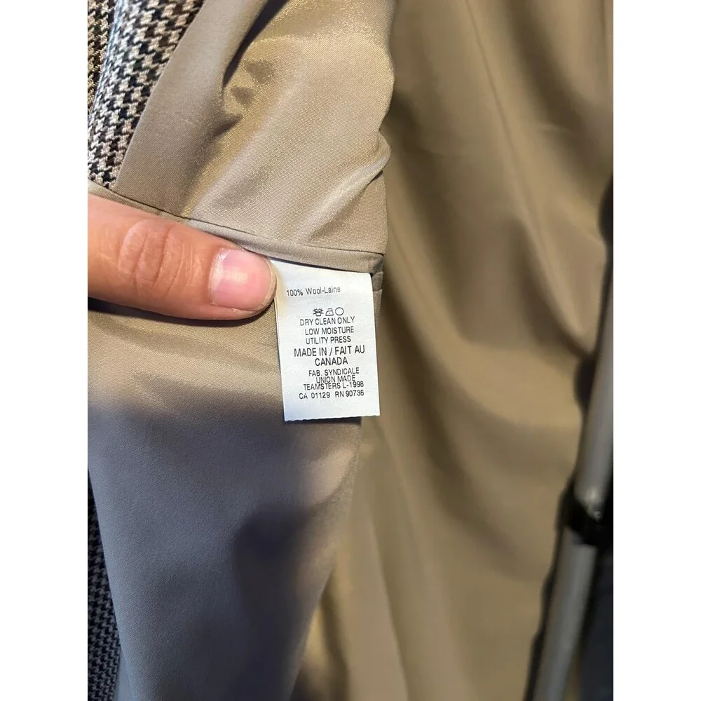 Vtg Ralph Lauren Blazer 42r Wool Beige Brown Perfect Condition